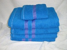 BATH TOWELS BLUE SENSATION 5 PCS BATH TOWEL SET